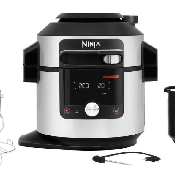 Ninja Foodi MAX 15-in-1 SmartLid Multi-Cooker with Smart Cook System 7.5L OL750UK